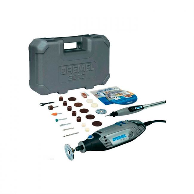 Многофункциональный инструмент Dremel 3000 (1-25) в чемодане с гибким валом и 25 насадками (F0133000JM)