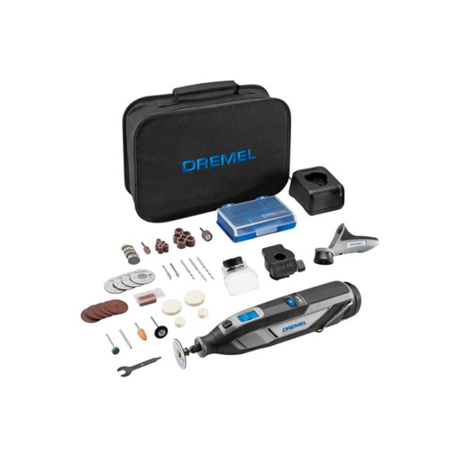 Акумуляторний мультиінструмент Dremel 8240-3/45 з акб 12V 2.0 Ah, з/п GAL 12V-20, насадками і аксесуарами, в сумці (F0138240JF)