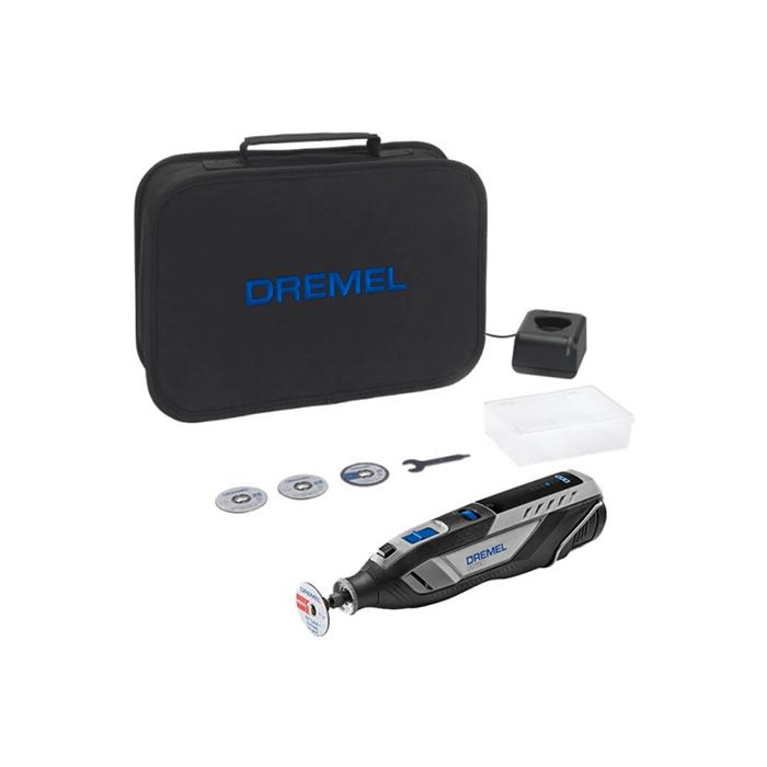 Акумуляторний мультиінструмент Dremel 8250-5 з акб 12V 2.0 Ah, з/п GAL 12V-20 і аксесуарами, в сумці (F0138250JA)