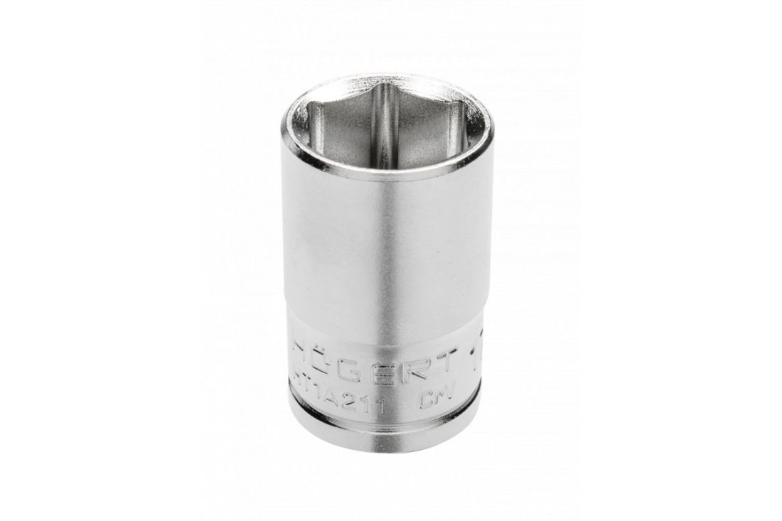 HOEGERT Головка торцева шестигранна 1/2 ", 15 мм, CrV (HT1A215)
