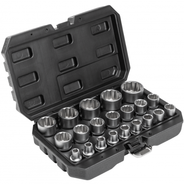 HOEGERT Набір торцевих ключів 1/2", 21 шт (HT4R085)