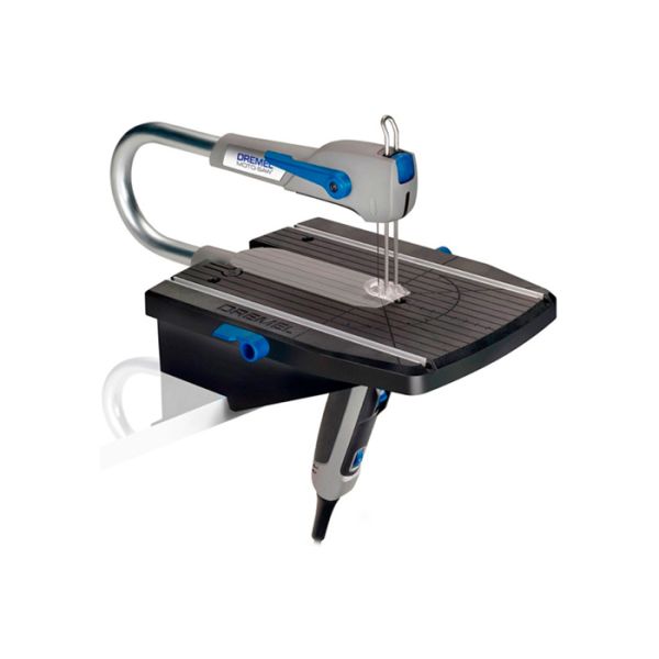 Стаціонарний лобзик DREMEL Moto-Saw (MS20-1/5) в чемодані з 5 пиляльними полотами та паралельною напрямною (F013MS20JC)